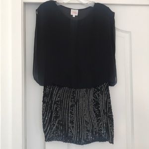 Parker Sequin Bottom Mini Dress